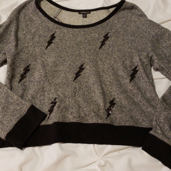 WEEKEND⚡Express Cropped Thin Sweater sz M - Picture 2 of 7